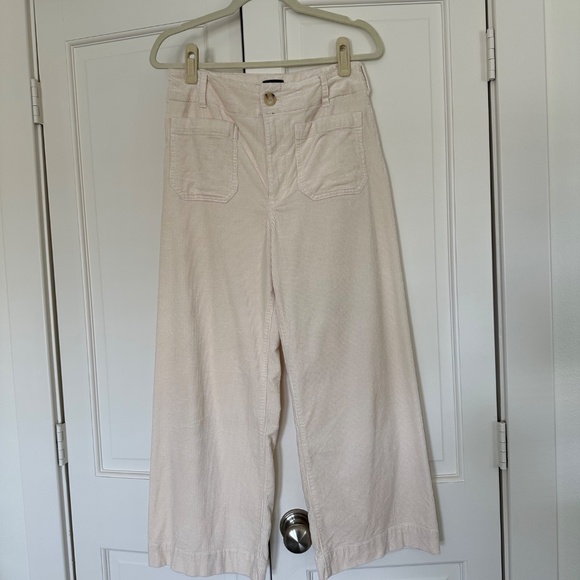 Anthropologie Colette Cropped Wide-leg Corduroy pants by Maeve - Picture 4 of 6